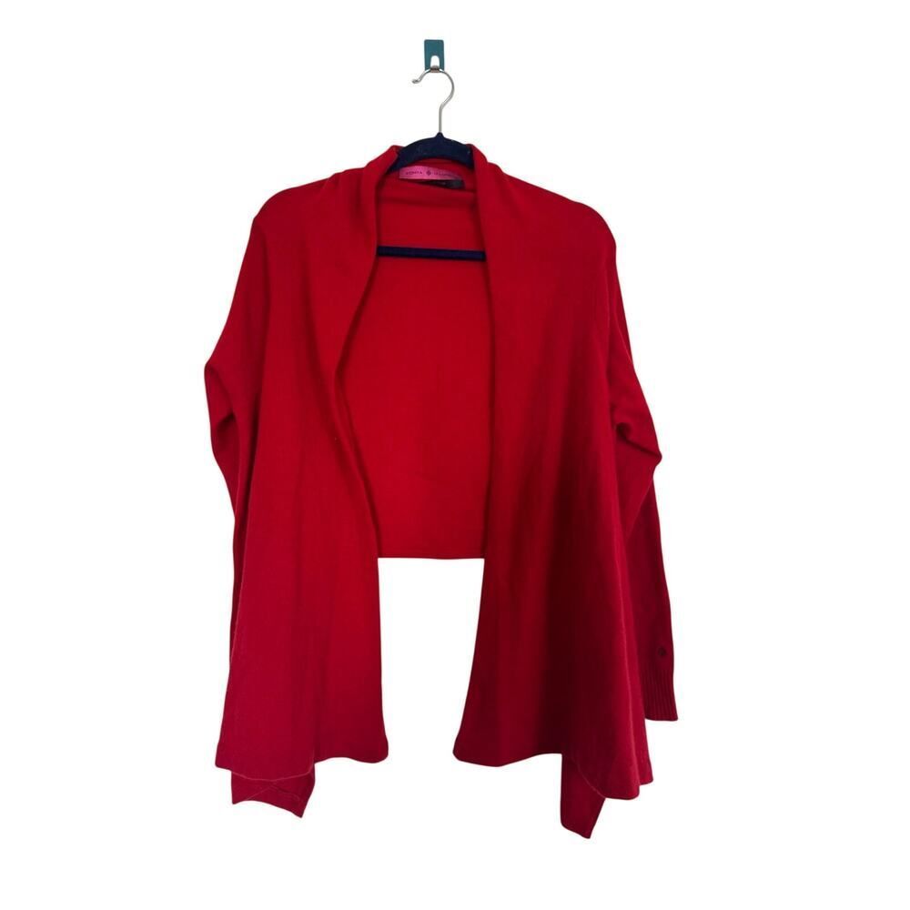 Sonya Madden cashmere cardi -wrap in red M - Picture 5 of 10